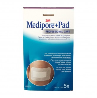 MEDIPORE+PAD MED 10X15CM 5PZ