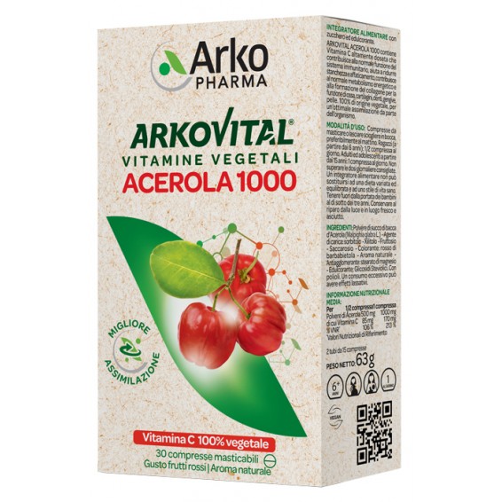 ARKOVITAL ACEROLA 1000 30CPR