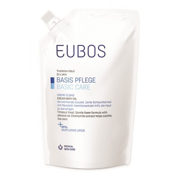 EUBOS OLIO BAGNO RICARICA400ML