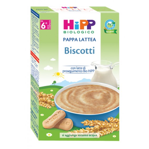 HIPP BIO PAP LATTEA BISC 250G