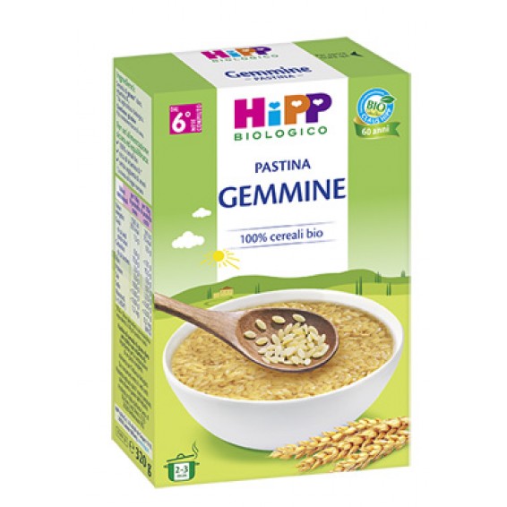 HIPP BIO PASTINA GEMMINE 320G