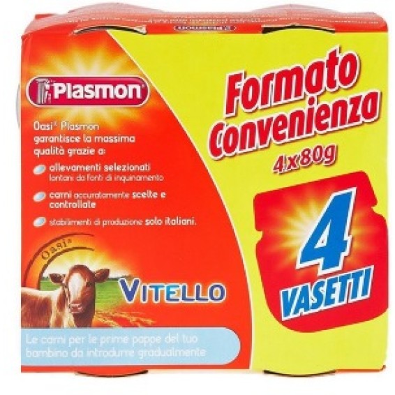 PLASMON OMOG VITELLO 4X80G