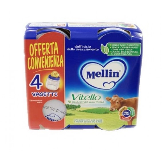 MELLIN OMOG VITELLO 4X80G