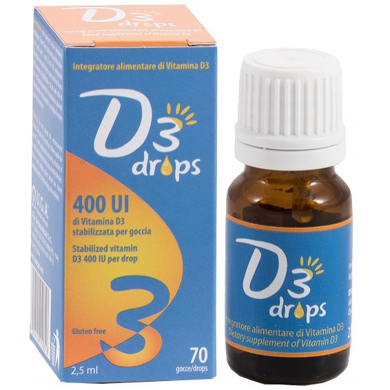 D3 DROPS 400 UI 2,5ML