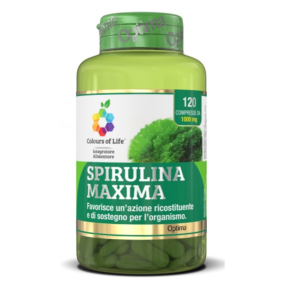 SPIRULINA MAXIMA 120CPR COLOUR