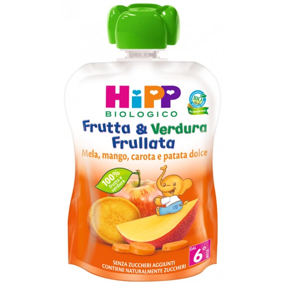 HIPP BIO FRUT&VER MEL/MA/CA90G