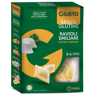 GIUSTO S/G RAVIOLI RICOTTA/SPI