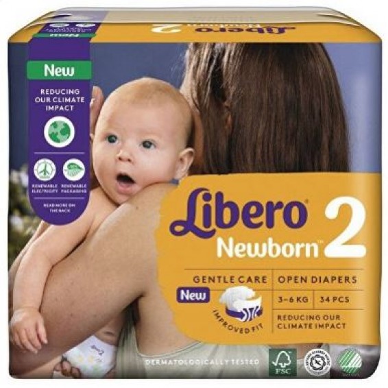 LIBERO NEWBORN 2 3-6 KG 34PZ