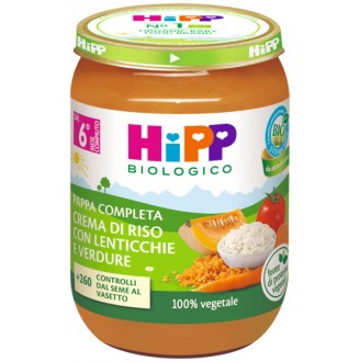 HIPP CREMA RISO LENTICCH VERD