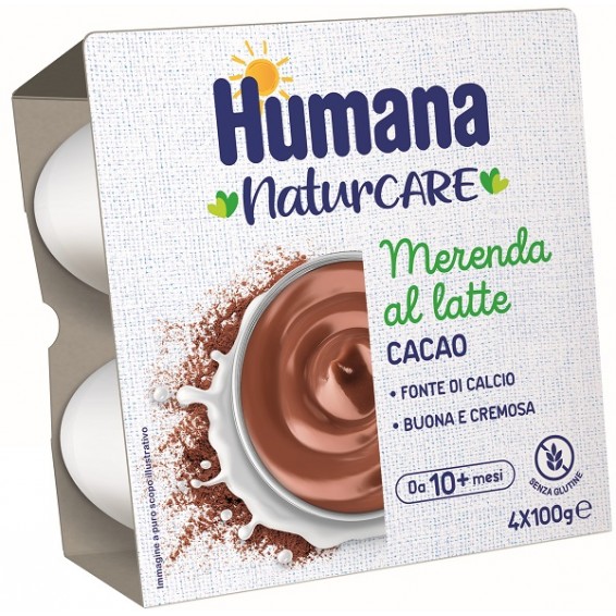 HUMANA MERENDA CACAO 4X100G