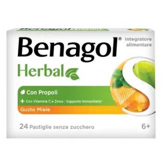 BENAGOL HERBAL MIELE 24PAST