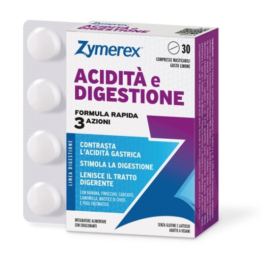 ZYMEREX ACIDITA DIGEST 30CPR ZYMEREX ACIDITA DIGEST 30CPR