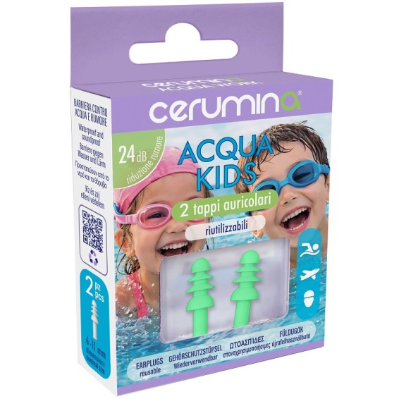 CERUMINA ACQUA KIDS TAPPI 2PZ CERUMINA ACQUA KIDS TAPPI 2PZ