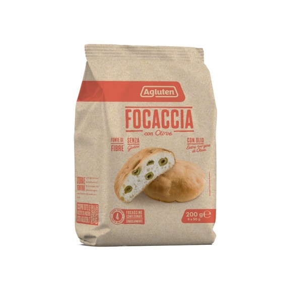AGLUTEN FOCACCIA OLIVE 200G AGLUTEN FOCACCIA OLIVE 200G