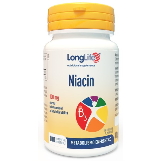 LONGLIFE NIACIN 100MG 100CPR LONGLIFE NIACIN 100MG 100CPR