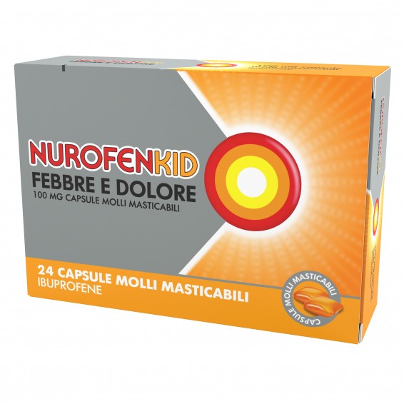 NUROFENKID FEBBRE D*24CPS100MG