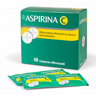 ASPIRINA C*40CPR EFF 400+240MG