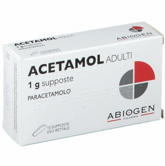 ACETAMOL*AD 10SUPP 1G