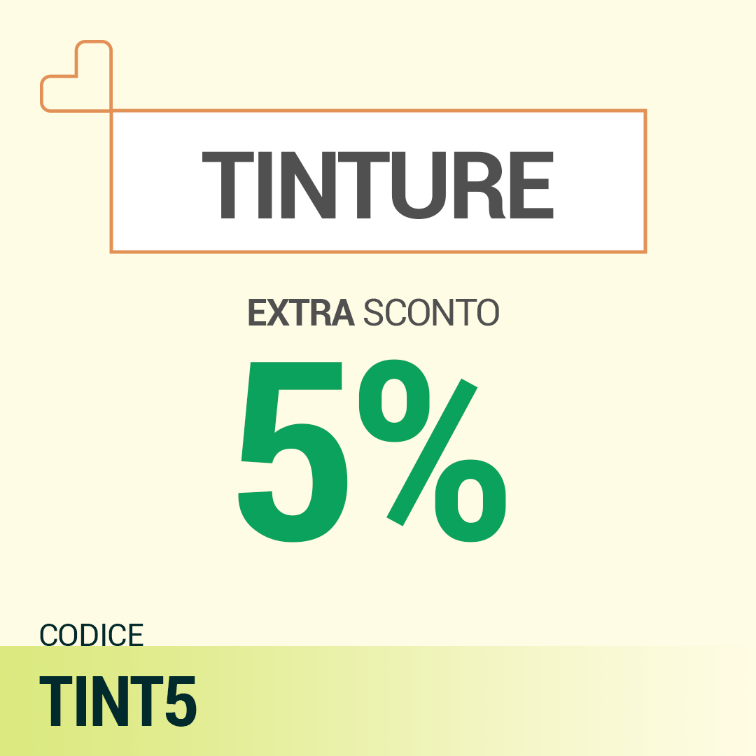 Tinture Extra sconto -5% - Codice sconto: TINT5